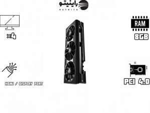 کارت گرافیک استوک ایکس اف ایکس مدل XFX RX 5700 XT 08G THICC III ULTRA