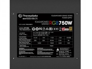 منبع تغذیه ماژولار ترمالتک مدل Toughpower Grand RGB 750W Gold Full Modular (استوک)