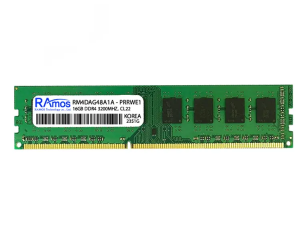 رم دسکتاپ DDR4 دوکاناله 3200 مگاهرتز CL22 راموس  ظرفیت 16گیگابایت 8*2 - RAMOS 16GB DDR4 3200Mhz CL22   (استوک)