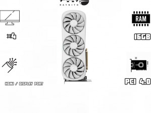 کارت گرافیک زوتک مدل RTX 4070 Ti SUPER Trinity OC White Edition 16GB (استوک)