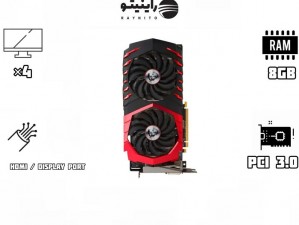 کارت گرافیک استوک ام اس آی RX580 MSI Gaming x 8gb