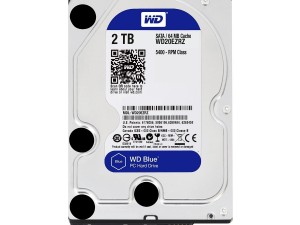 حافظه Western Digital 2TB WD Blue SATA 6 Gb/s, 256 MB Cache, 3.5 با ظرفیت  2 ترابایت (استوک)