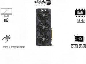 کارت گرافیک استوک GTX 1660 Ti Asus Rog Strix 6GB 3X Fan
