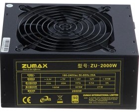 منبع تغذیه کامپیوتر زومکس مدل ZU-2000W