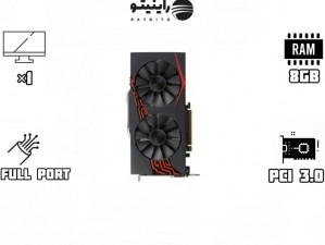 کارت گرافیک استوک ایسوس مدل   DVI Asus-RX470-8G