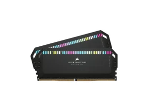 رم دسکتاپ استوک دو کاناله DOMINATOR PLATINUM RGB 64GB 2x32GB DDR5 DRAM 6800MT/s CL40 Intel XMP