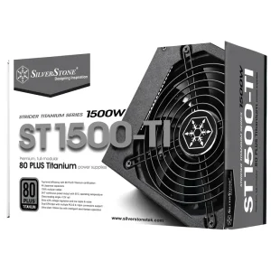 منبع تغذیه استوک SilverStone ST1500-TI فول ماژولار 1500w 80plus Titanium