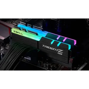 رم دسکتاپ استوک دوکاناله جی اسکیل Trident Z RGB فرکانس 3200 مگاهرتز DDR4 تایمینگ CL16 حافظه 32 گیگابایت