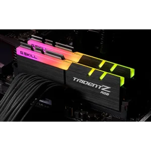 رم دسکتاپ استوک دوکاناله جی اسکیل Trident Z RGB فرکانس 3200 مگاهرتز DDR4 تایمینگ CL16 حافظه 32 گیگابایت