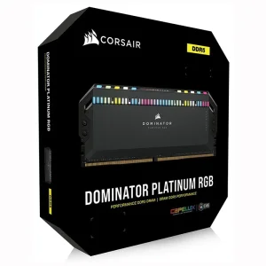 رم دسکتاپDOMINATOR® PLATINUM RGB 32GB (2x16GB) DDR5 DRAM 6200MT/s CL36 ظرفیت 32 گیگابایت (استوک)