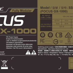 پاور Seasonic FOCUS GX 1000W GOLD
