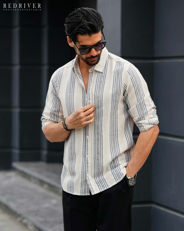 پیراهن کنفی آستین بلند کد 5160