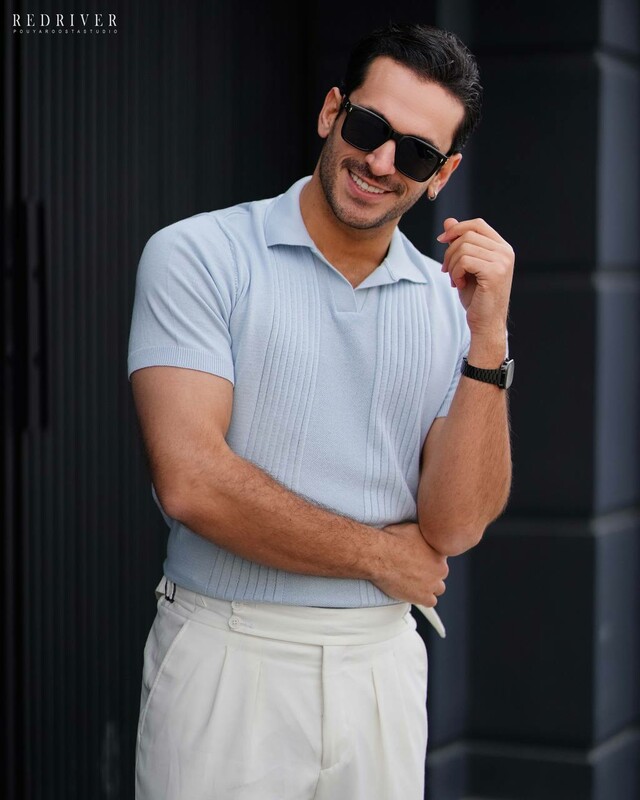 تیشرت بافت آستین کوتاه کد 7203