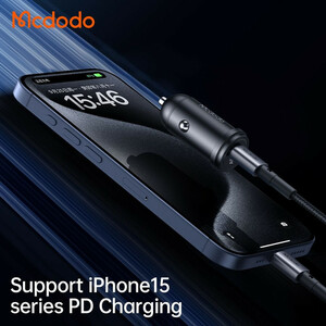 شارژر فندکی 30 وات مک دودو مدل CC-7493 W-Cable به همراه کابل USB-C