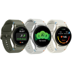 ساعت هوشمند سامسونگ مدل Galaxy Watch 7 44mm دارای قابلیت های کنترل موسیقی (Music Player) بند پلاستیک