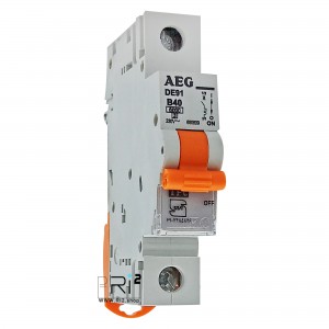 کلید مینیاتوری AEG آاگ  تک فاز 40 آمپر تیپ B با قدرت قطع 6kA