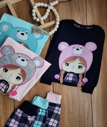 بلوزشلوار طرح دختر