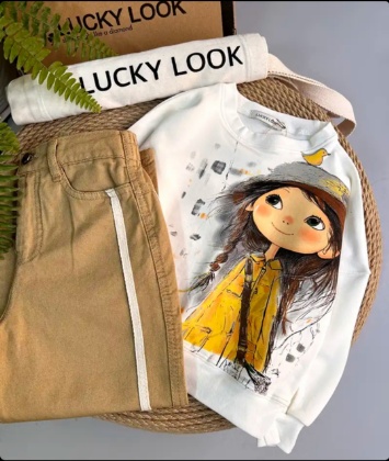 بلوز شلوار کتان دختر رویا