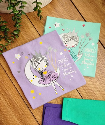 تیشرت شلوار دخترانه دخترک و ماه