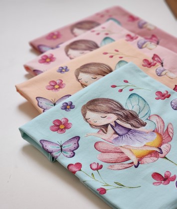 تیشرت شلوار برمودا فرشته و گل