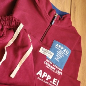 بلوز شلوار یقه نیم زیپ حروف لاتین