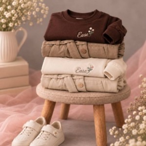 کراپ دامن دخترانه موکا رز