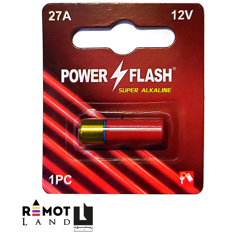 باتری آلکالاین 12 ولت 27A پاور فلش اصلی (تک کارت) POWER FLASH