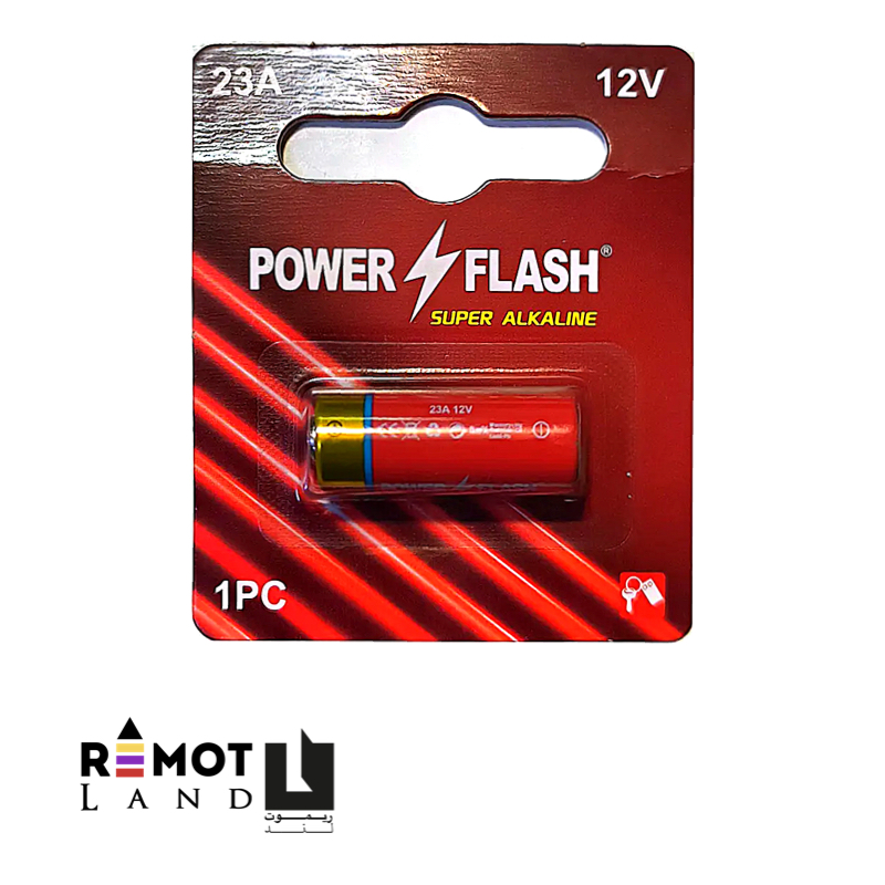 باتری آلکالاین 12 ولت 23A پاور فلش اصلی POWER FLASH (تک کارت)