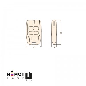 اندازه ریموت بی اف تی BFT مدل میتو MITTO