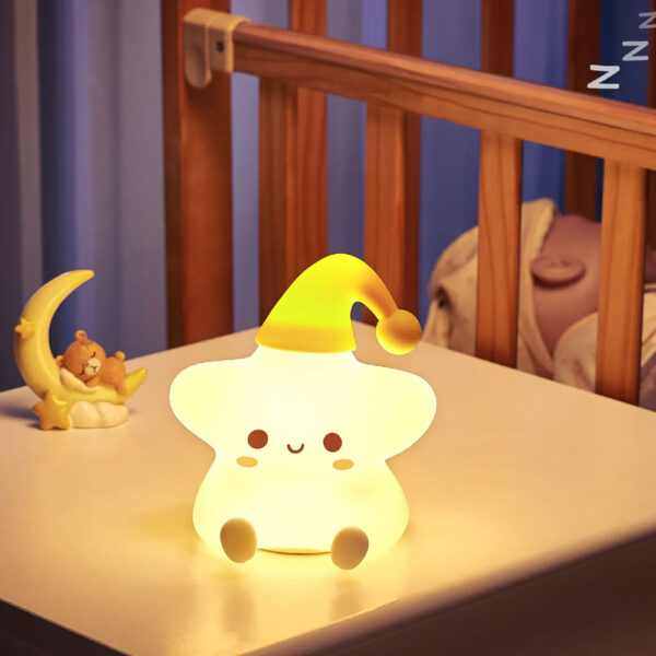 چراغ خواب سیلیکونی مدل ستاره