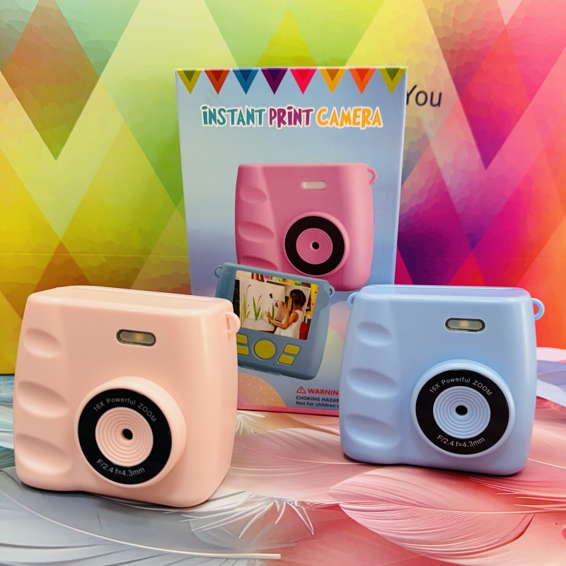 دوربین کودکانه چاپ فوری عکس با کیفیت 48 مگاپیکسل و فلش اتوماتیک