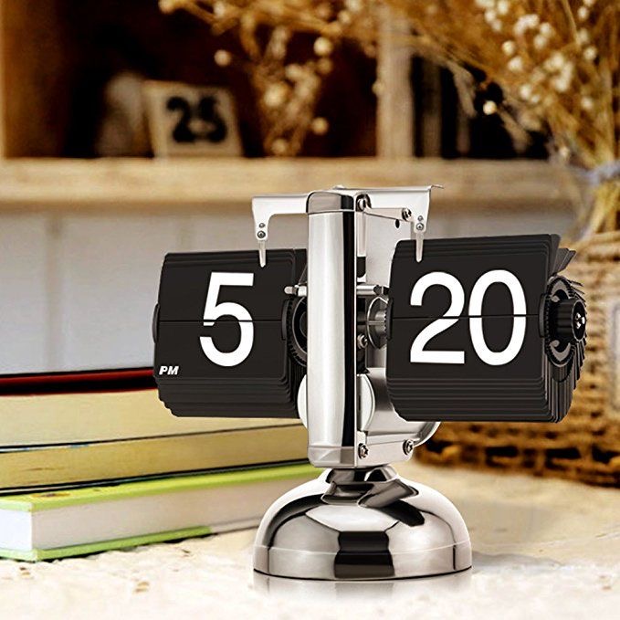 ساعت رومیزی ورقه‌ای Flip Clock با طراحی کلاسیک و مدرن