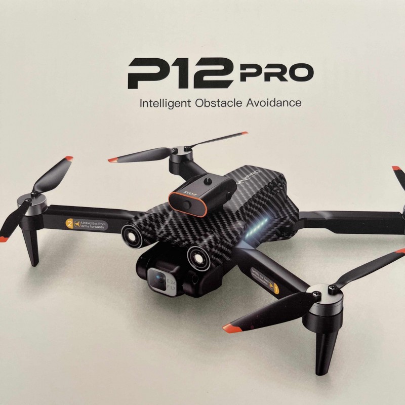 پهپاد دوربین‌دار P12 Pro با قابلیت جلوگیری از برخورد و اتصال به گوشی