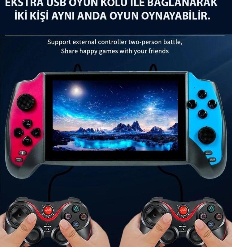 کنسول بازی دستی Black Hawk با صفحه نمایش ۵.۵ اینچی و پشتیبانی از بازیهای کلاسیک مدل X13