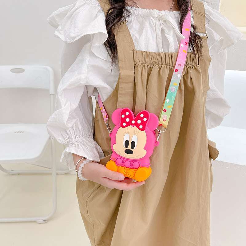کیف سیلیکونی طرح مینی موس | پاپیت‌دار، فانتزی و جذاب برای کودکان