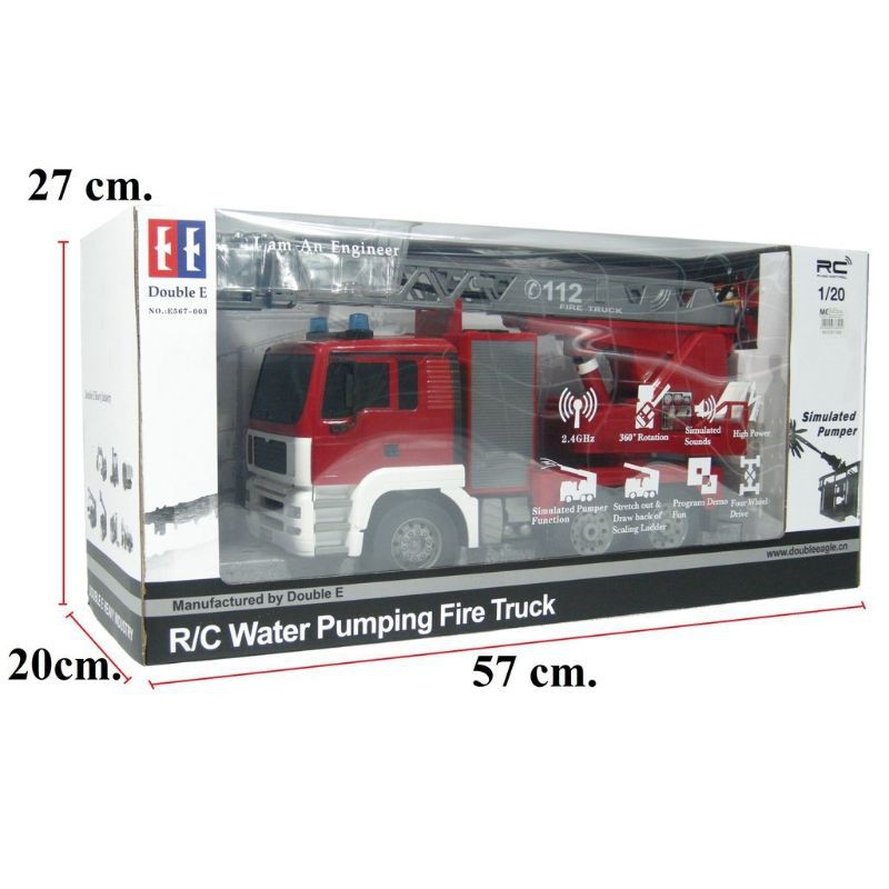 ماشین آتش‌نشانی کنترلی مدل R/C Water Pumping Fire Truck E567-003