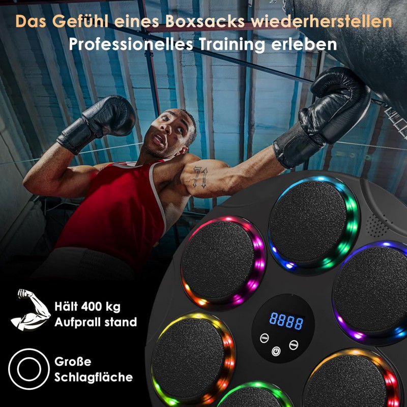 صفحه هوشمند بوکس بلوتوثی با چراغهای LED و تنظیمات پیشرفته