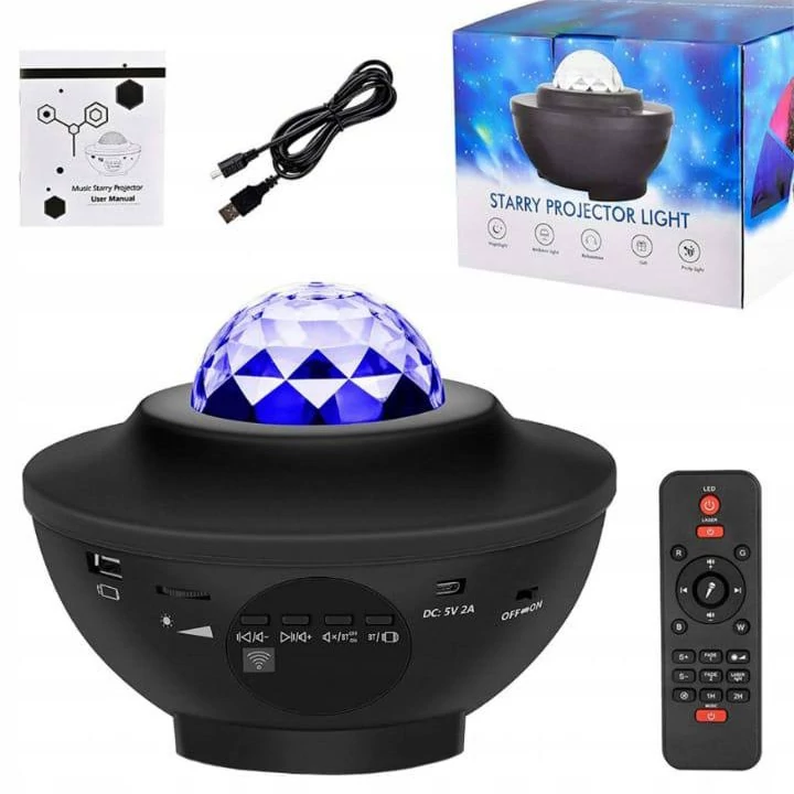 چراغ خواب کهکشانی مدل GH-1364 با اسپیکر و ریموت کنترل