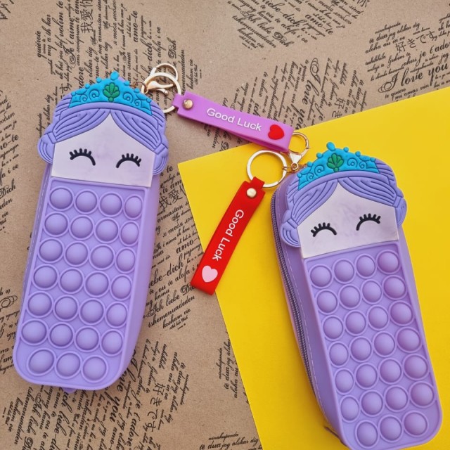 جامدادی پاپیت طرح عروسکی رنگ بنفش