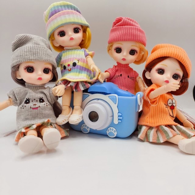 عروسک مفصلی چشم تیله ای کوچک/ عروسک BJD