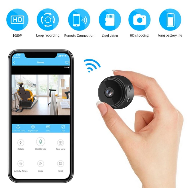 خرید دوربین باتری‌دار IP مدل A9 | کیفیت تصویر HD و اتصال از راه دور