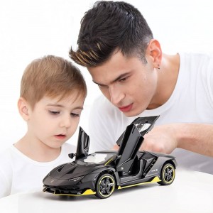 عنوان محصول: ماکت فلزی ماشین لامبورگینی Centenario مقیاس 1/32 با نور، صدا و حرکت کششی