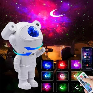 چراغ کهکشانی اسپیکر دار فضانورد |پروژکتور نوری فضانورد - تجربه کهکشان در خانهAstronaut Projector Light