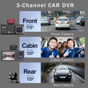 دوربین خودرو سه لنزه Dual Lenz Vehicle Black Box DVR