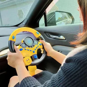 اسباب‌بازی فرمان ماشین کودک با ریموت و جلوه‌های صوتی