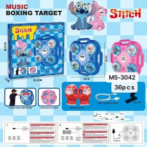 مشت‌زن موزیکال کودک مدل Music Boxing Target No.6501-2 طرح استیج