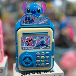 قلک موزیکال کودک مدل استیج  Stitch با مکش پول و دکمه‌های صدا‌دار