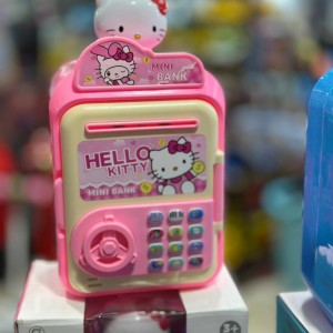 قلک موزیکال کودک مدل کیتی  Hello Kitty با مکش پول و دکمه‌های موزیکال