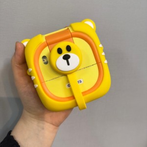 دوربین چاپ فوری کودک طرح خرسی – چاپ رنگی و سیاهوسفید