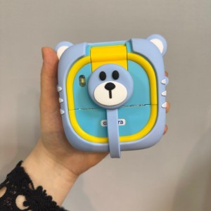 دوربین چاپ فوری کودک طرح خرسی – چاپ رنگی و سیاهوسفید